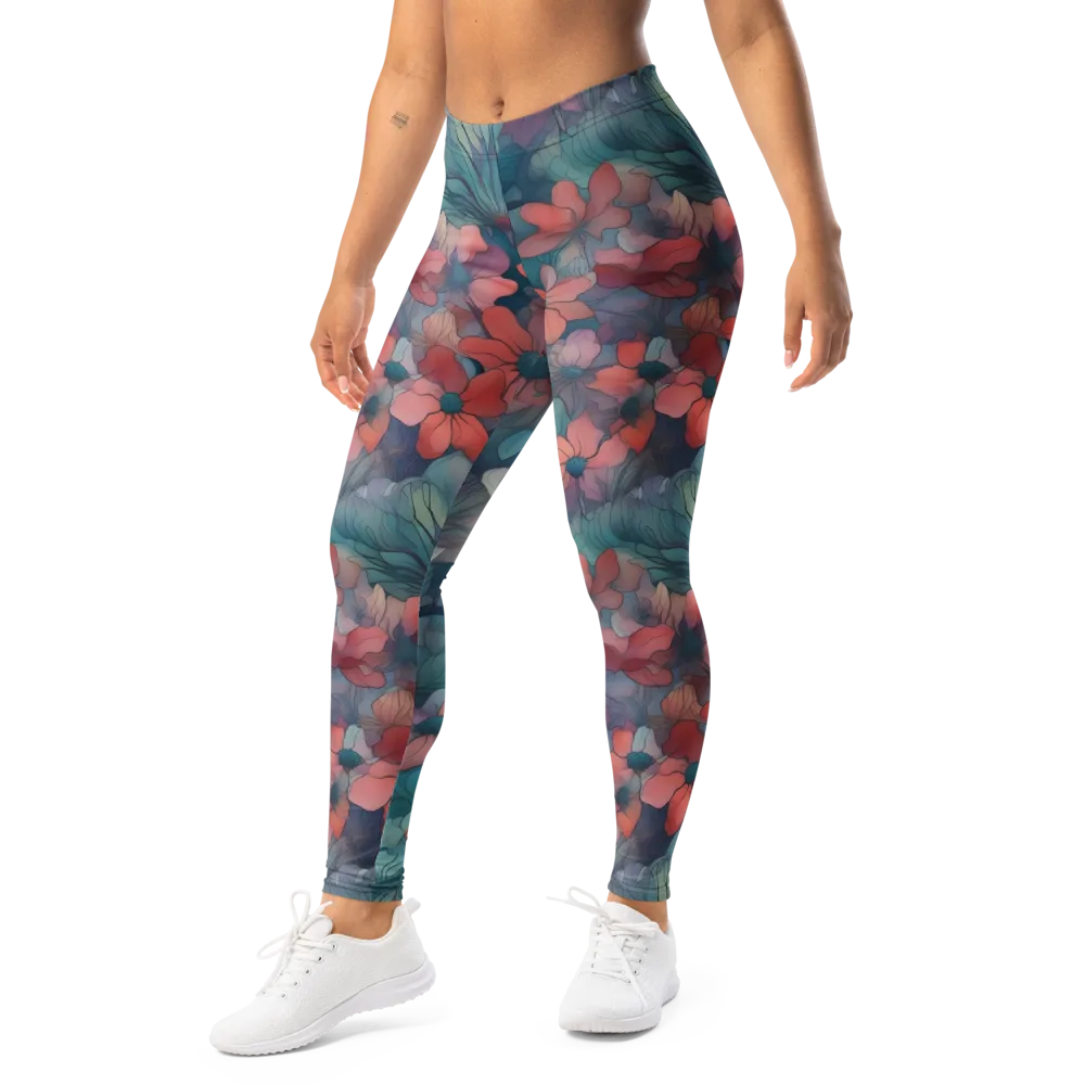 Velvet Botanica on Leggings — Left Front