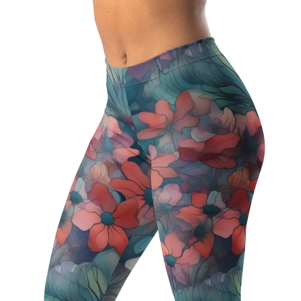 Velvet Botanica on Leggings — Left Front