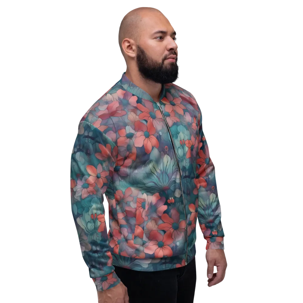Velvet Botanica on Bomber Jacket — Right