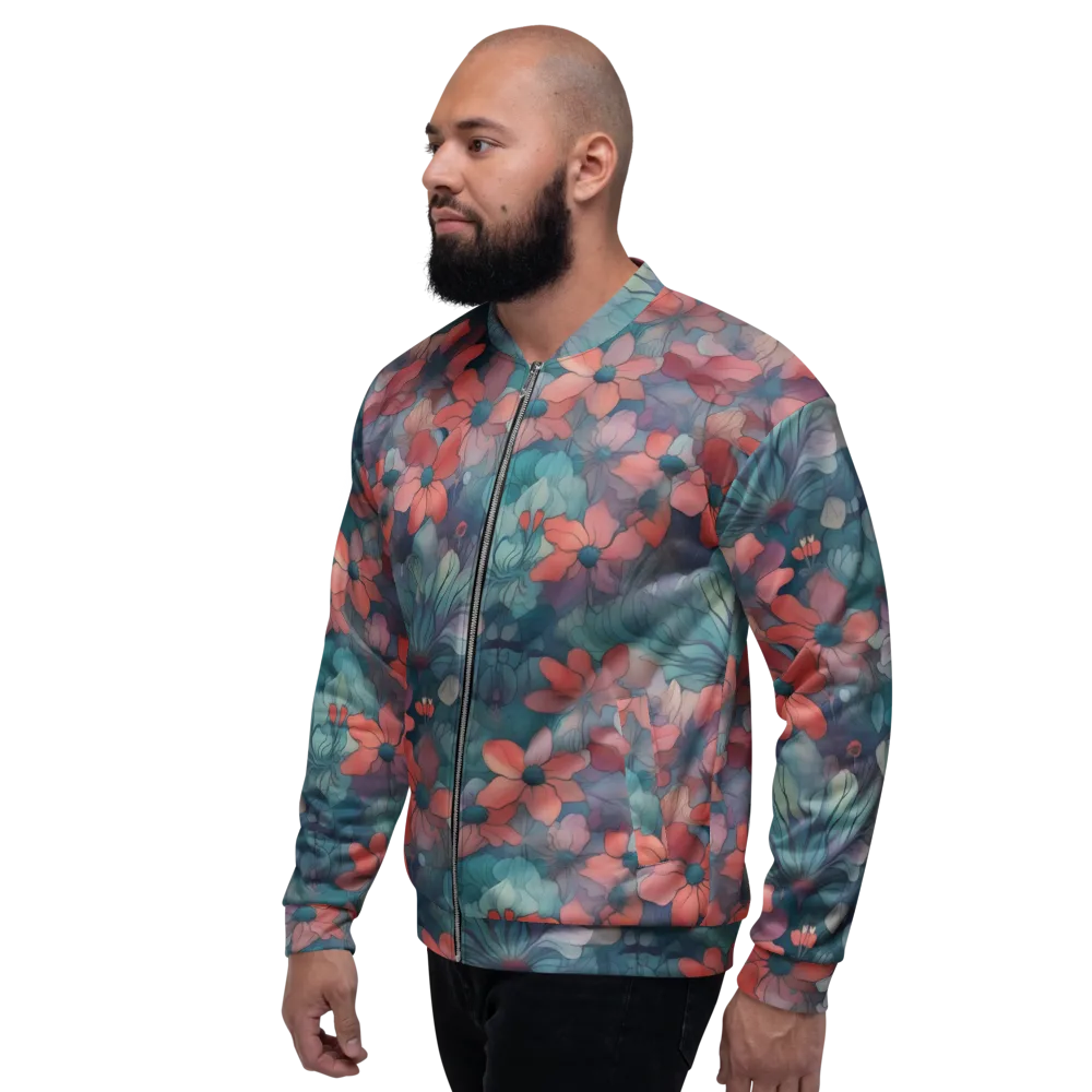 Velvet Botanica on Bomber Jacket — Left