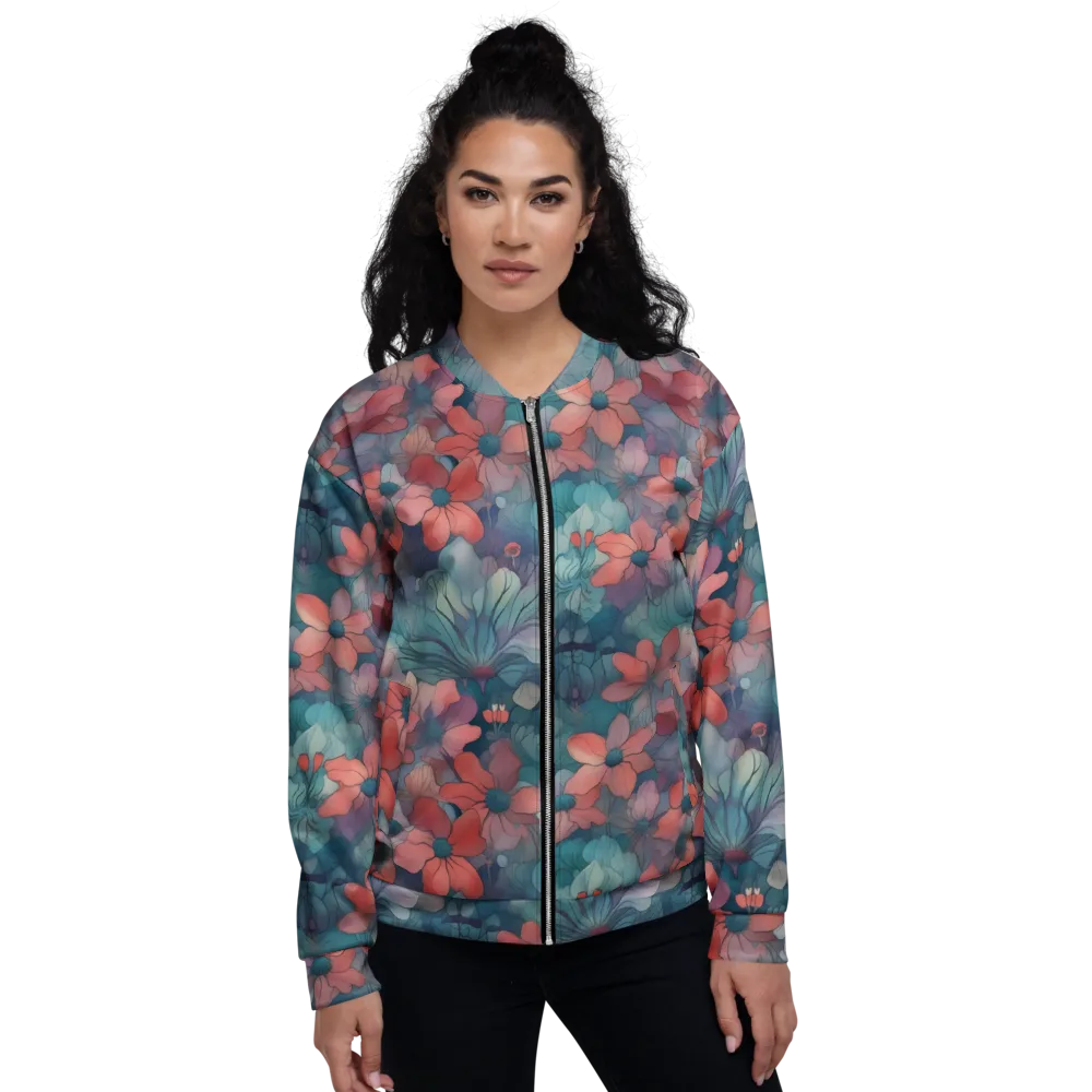 Velvet Botanica on Bomber Jacket — Front