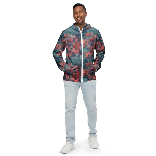 Velvet Botanica on a Men's Windbreaker