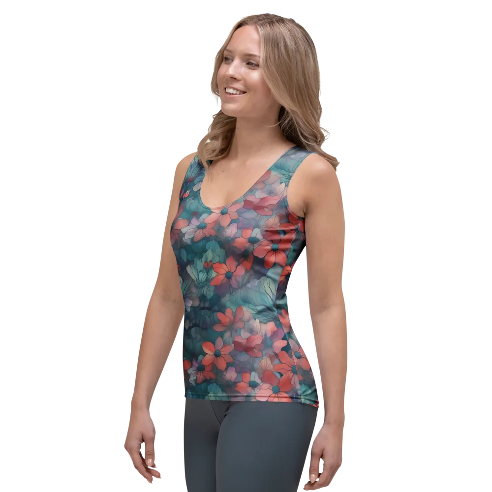 Velvet Botanica on Women's Tank Top — Left Front