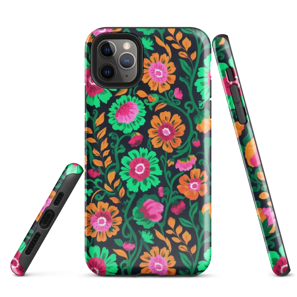 Neon Garden After Dark on Tough Case for iPhone® — Front