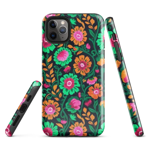 Neon Garden After Dark on a Tough Case for iPhone®