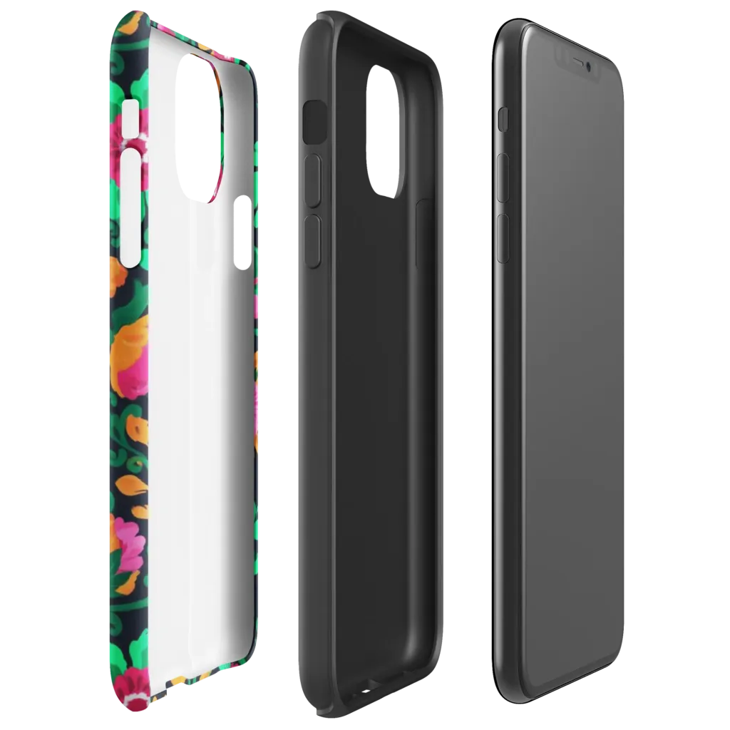 Neon Garden After Dark on Tough Case for iPhone® — Right