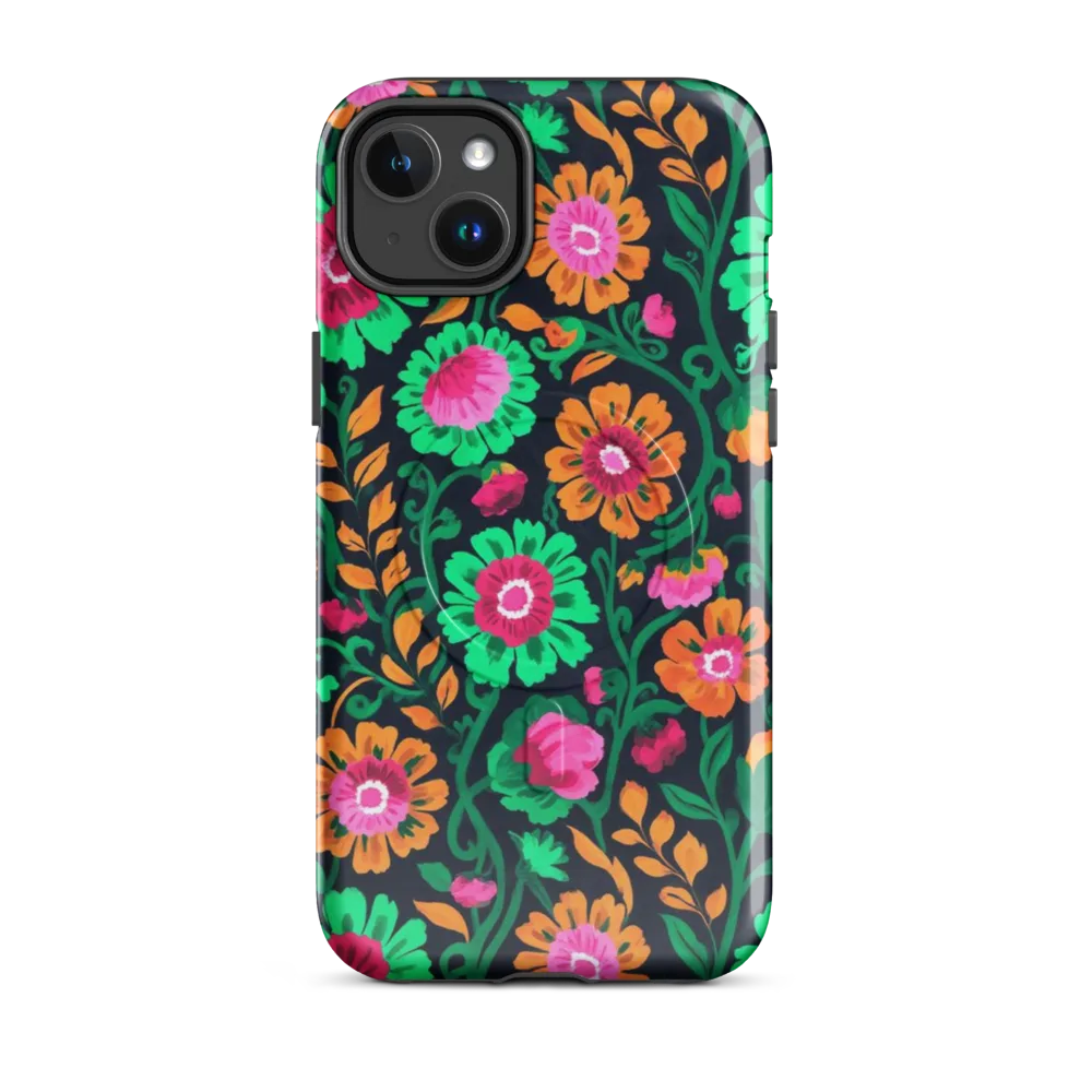 Neon Garden After Dark on MagSafe Tough Case for iPhone® — Front