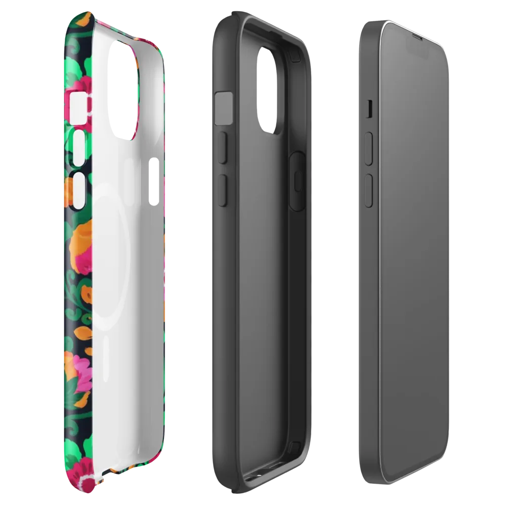 Neon Garden After Dark on MagSafe Tough Case for iPhone® — Front