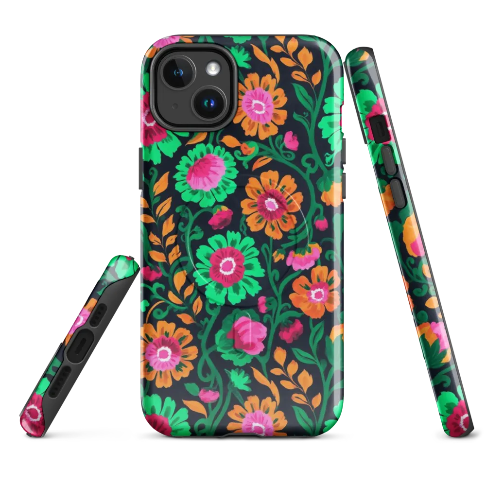 Neon Garden After Dark on MagSafe Tough Case for iPhone® — Front