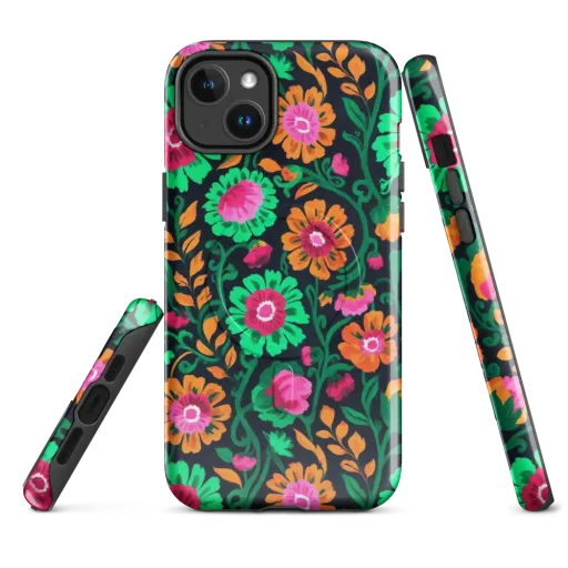 Neon Garden After Dark on a MagSafe Tough Case for iPhone®