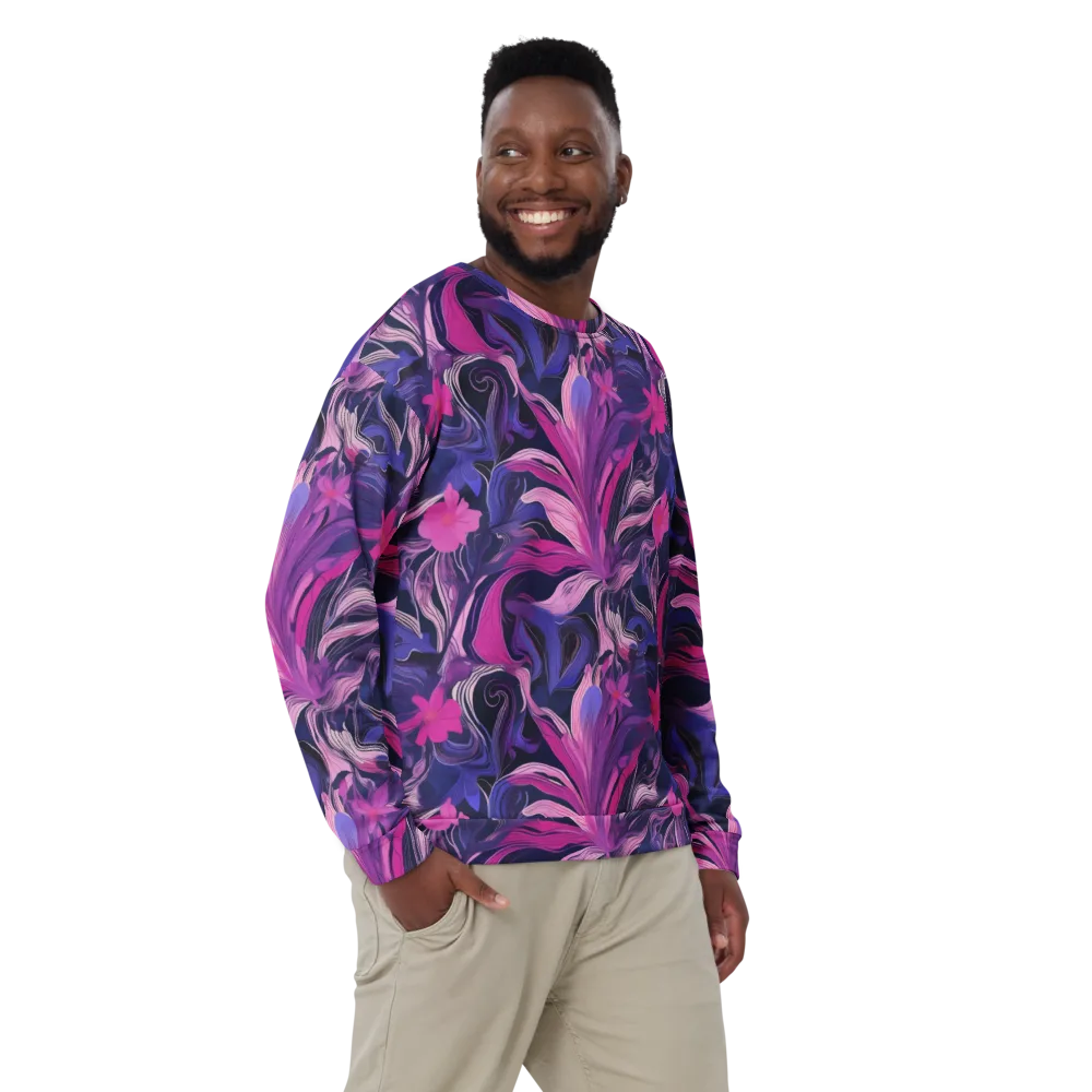 Violet Rapture on Sweatshirt — Front