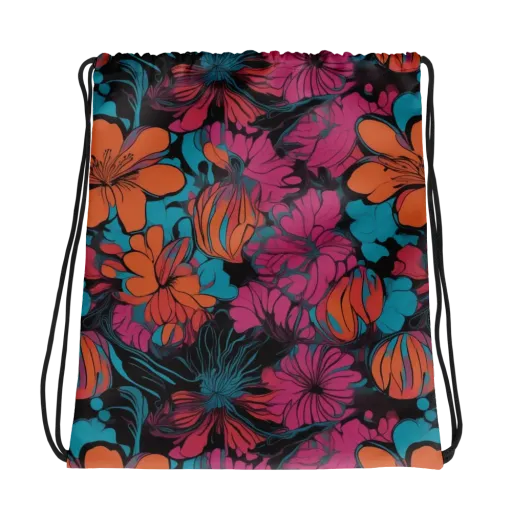 Tropic Static on a Drawstring Bag