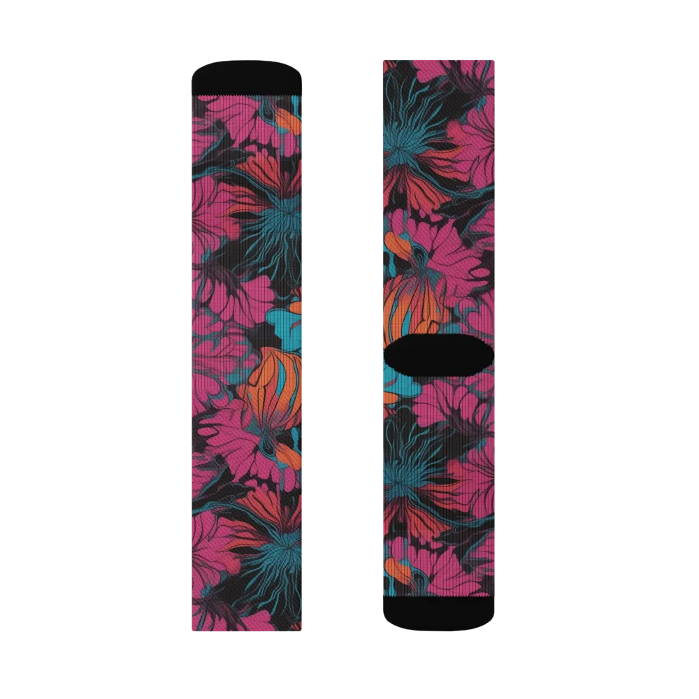 Tropic Static on Socks — Left Sock