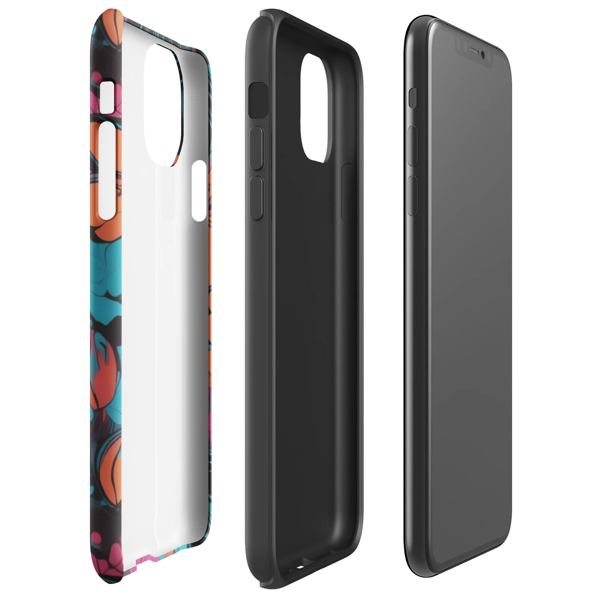 Tropic Static on Tough Case for iPhone® — Right