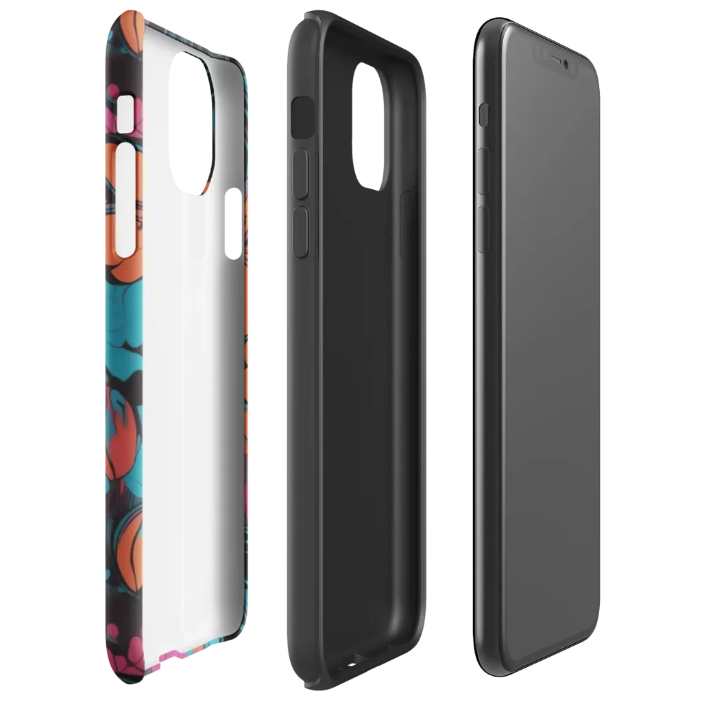Tropic Static on Tough Case for iPhone® — Right