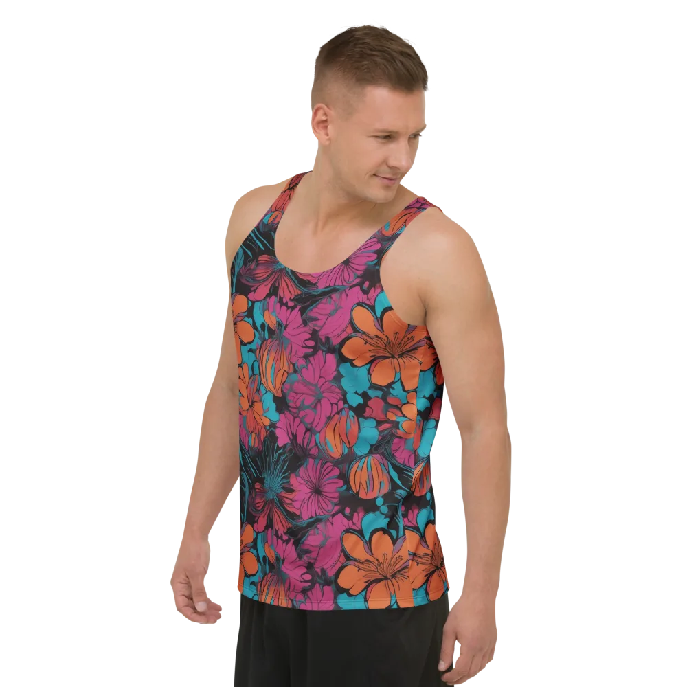 Tropic Static on Men's Tank Top — Left Front