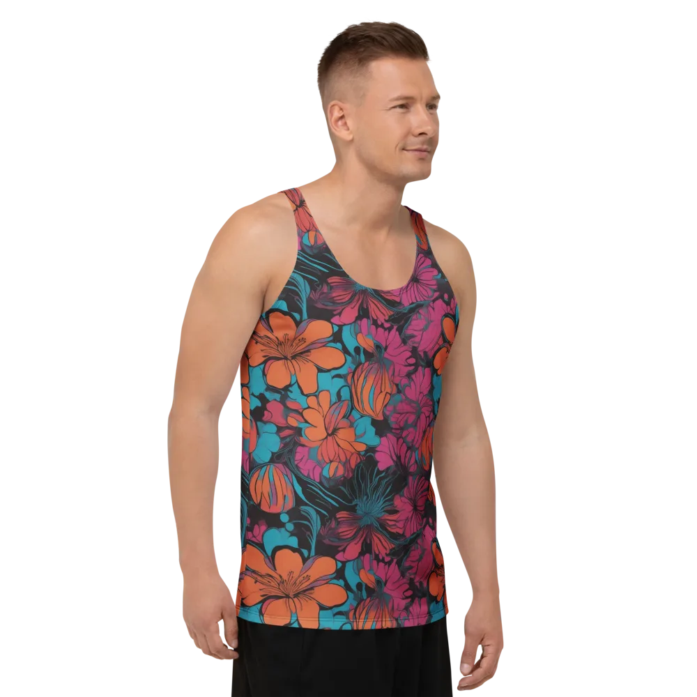Tropic Static on Men's Tank Top — Right Front