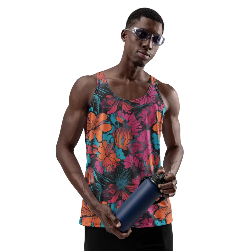Tropic Static on Men's Tank Top — Front