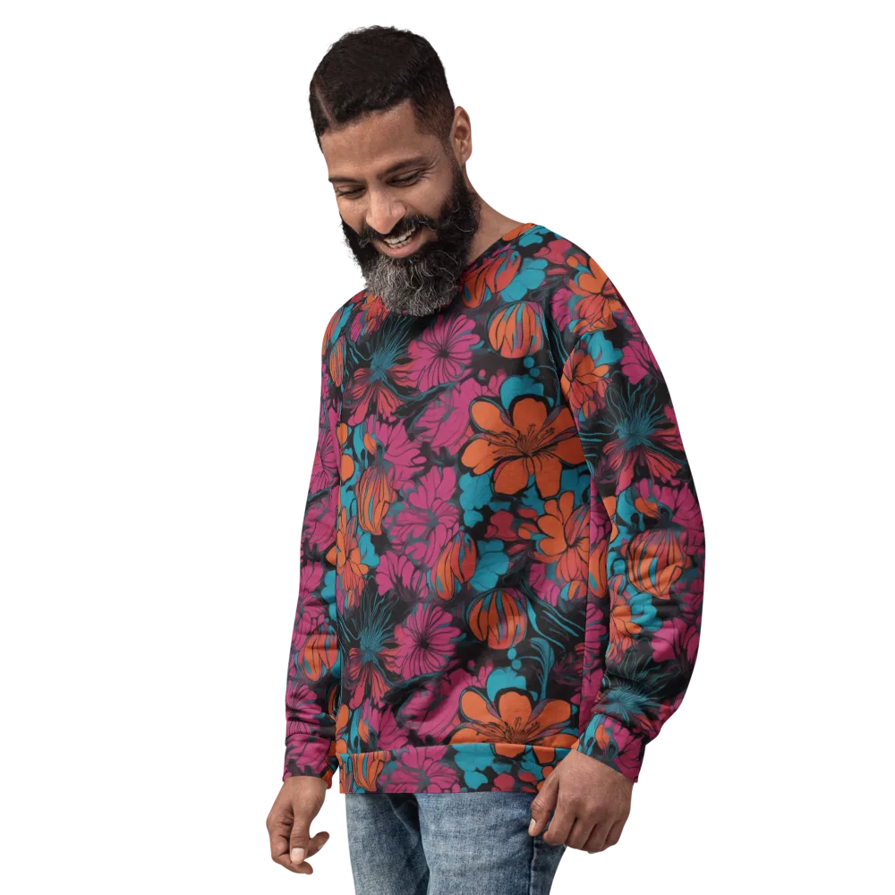 Tropic Static on Sweatshirt — Left Front