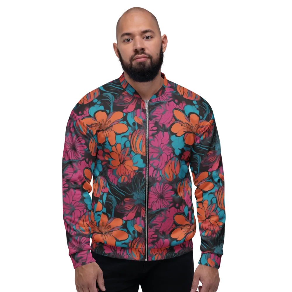 Tropic Static on Bomber Jacket — Front