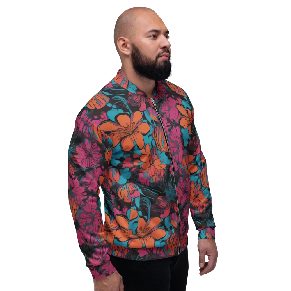 Tropic Static on Bomber Jacket — Right