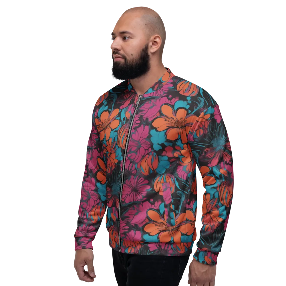 Tropic Static on Bomber Jacket — Left