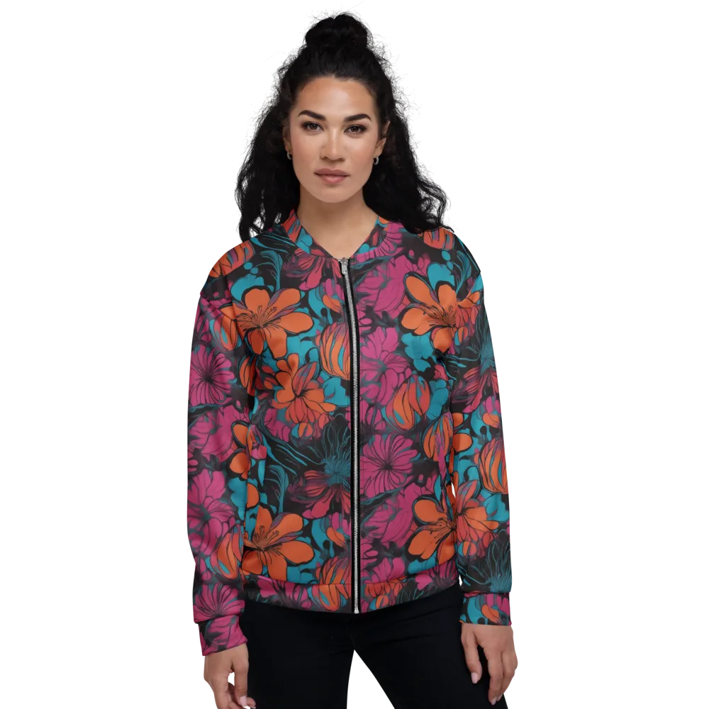 Tropic Static on Bomber Jacket — Front