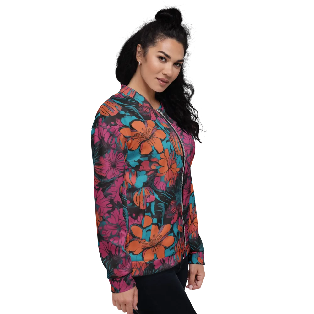 Tropic Static on Bomber Jacket — Right