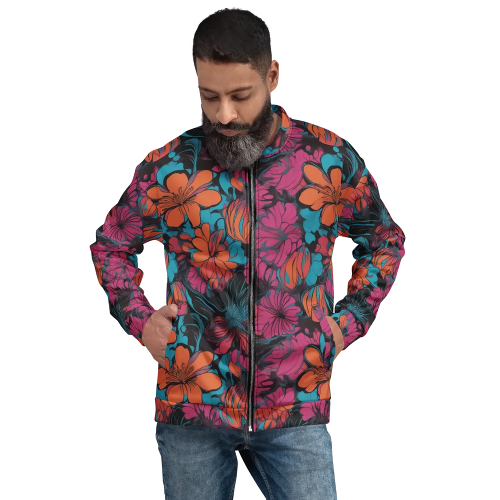 Tropic Static on Bomber Jacket — Front