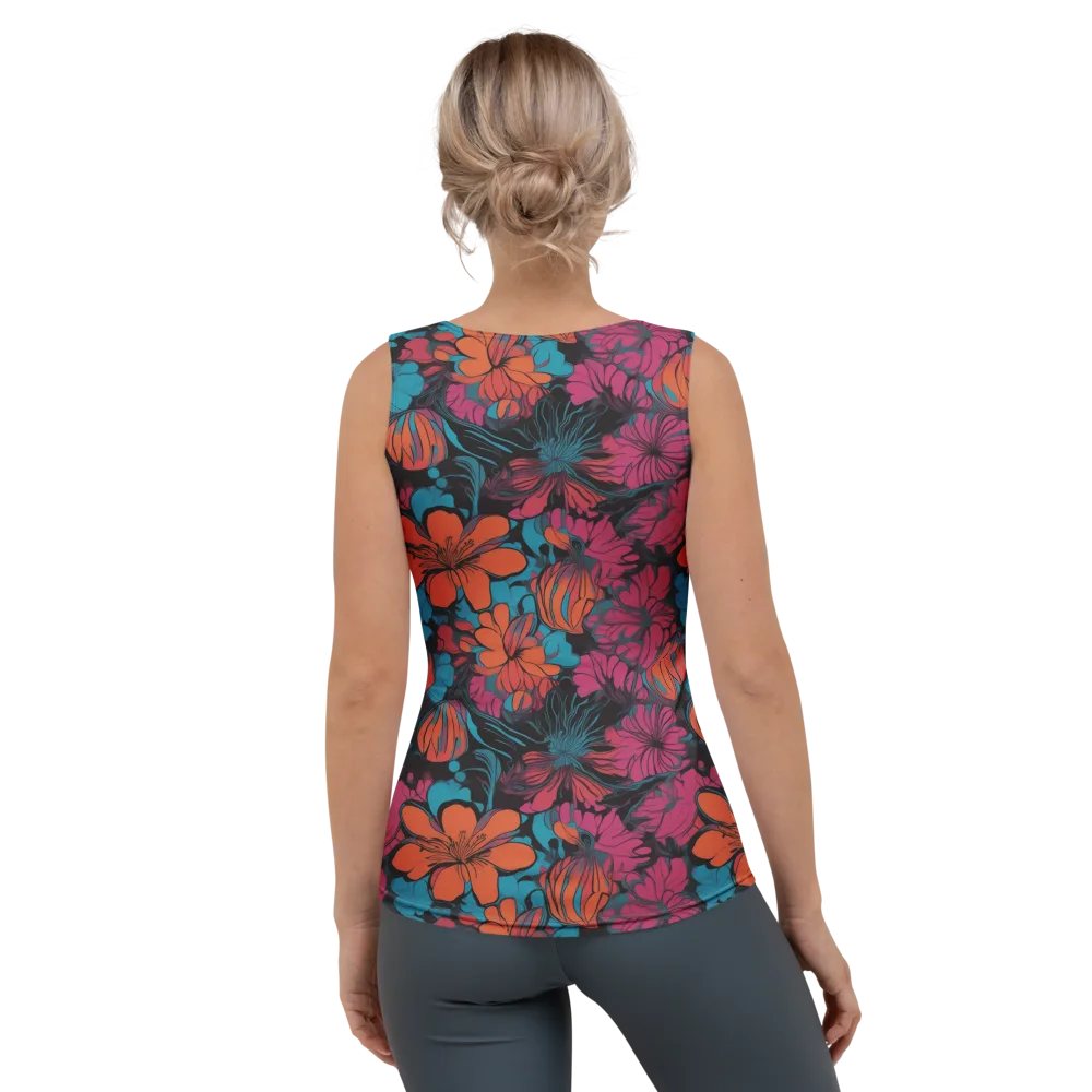 Tropic Static on Women's Tank Top — Back
