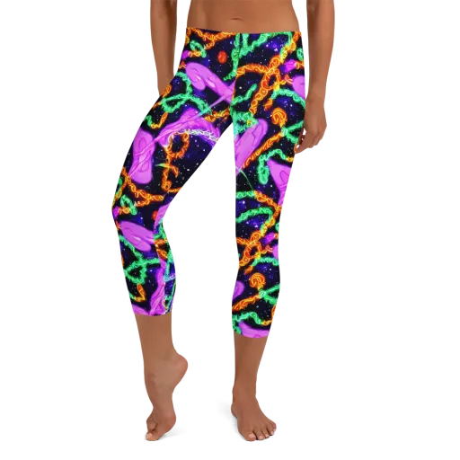 Enckell's Nebula on a Capri Leggings