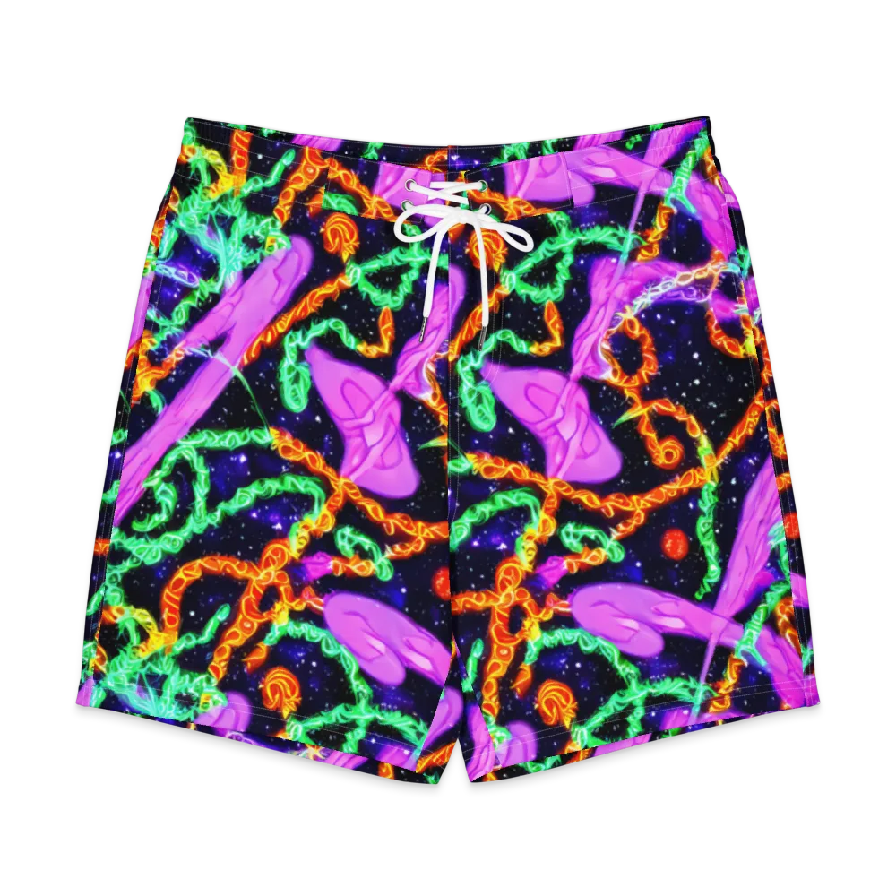 Enckell's Nebula on Men's Board Shorts — Front