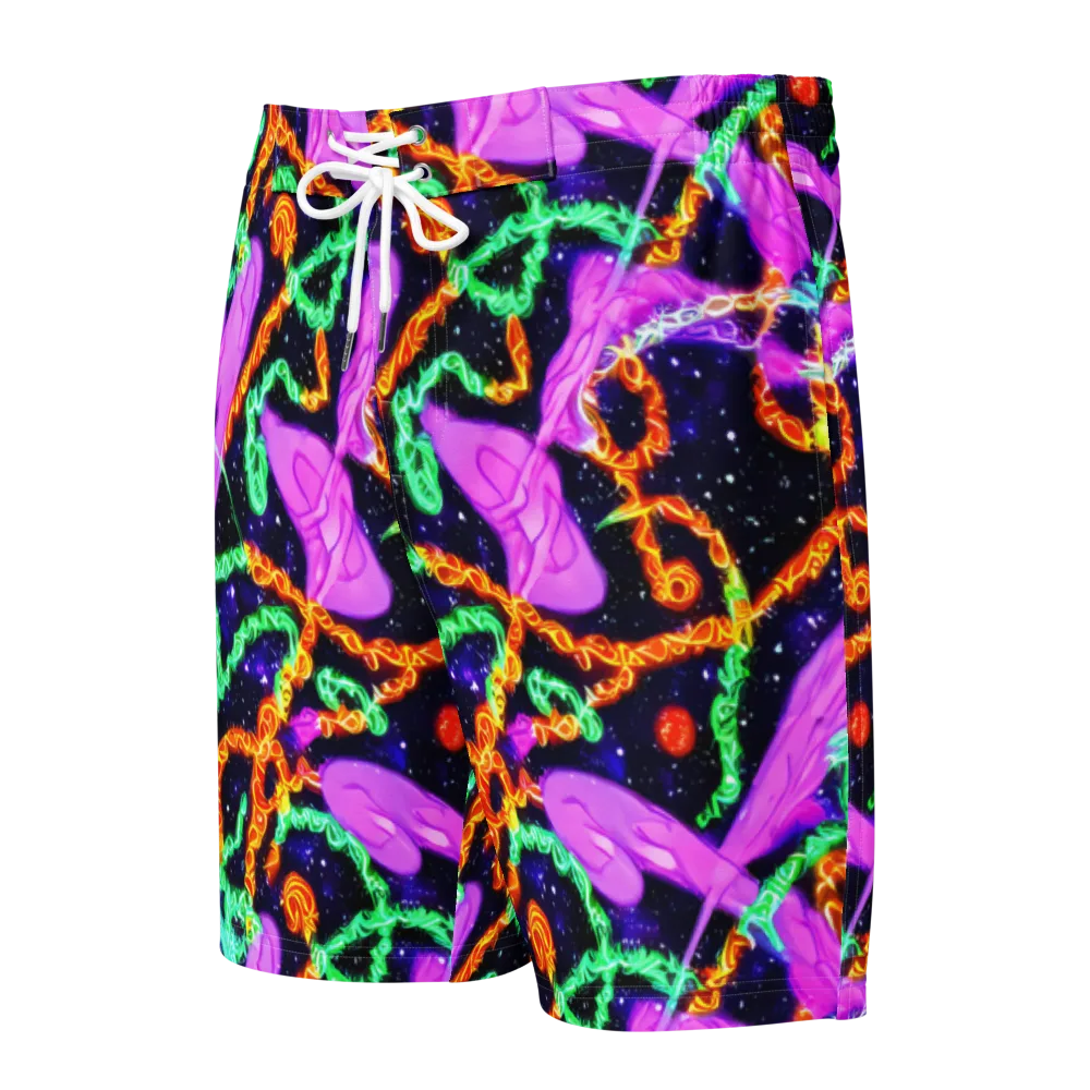Enckell's Nebula on Men's Board Shorts — Front