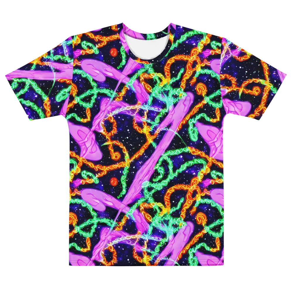 Enckell's Nebula on Men's Cotton Crew Neck T-Shirt — Front