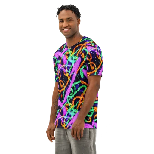Enckell's Nebula on a Men's Cotton Crew Neck T-Shirt