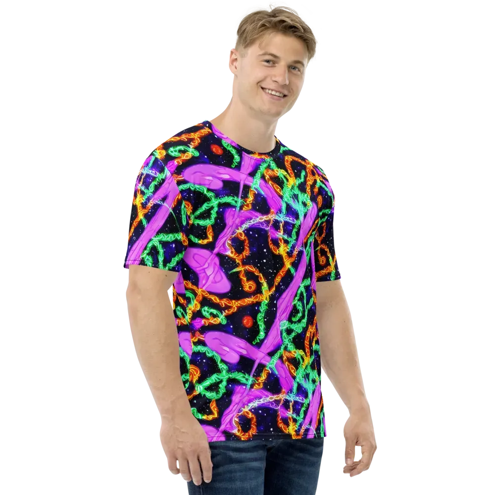 Enckell's Nebula on Men's Crew Neck T-Shirt — Right