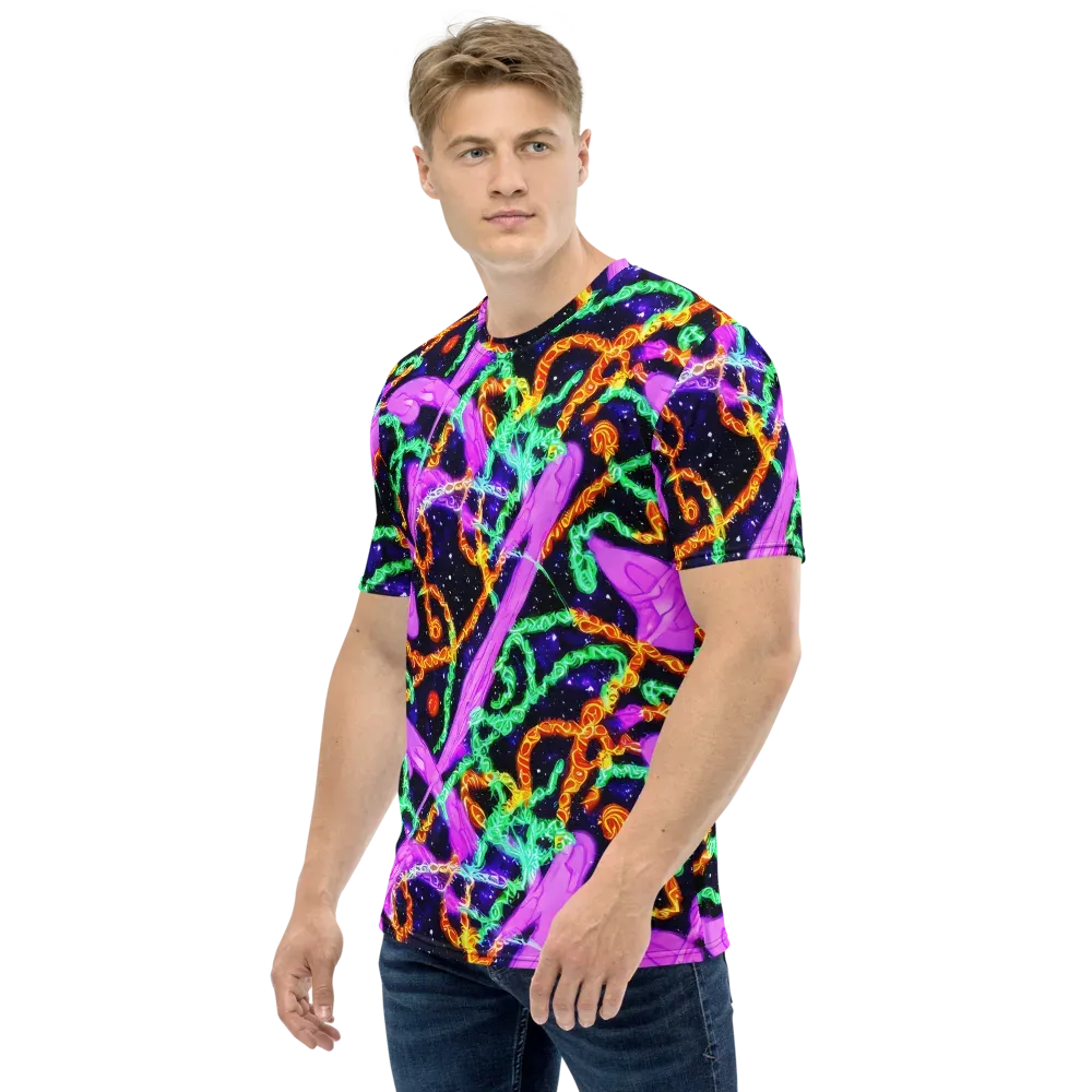 Enckell's Nebula on Men's Crew Neck T-Shirt — Left