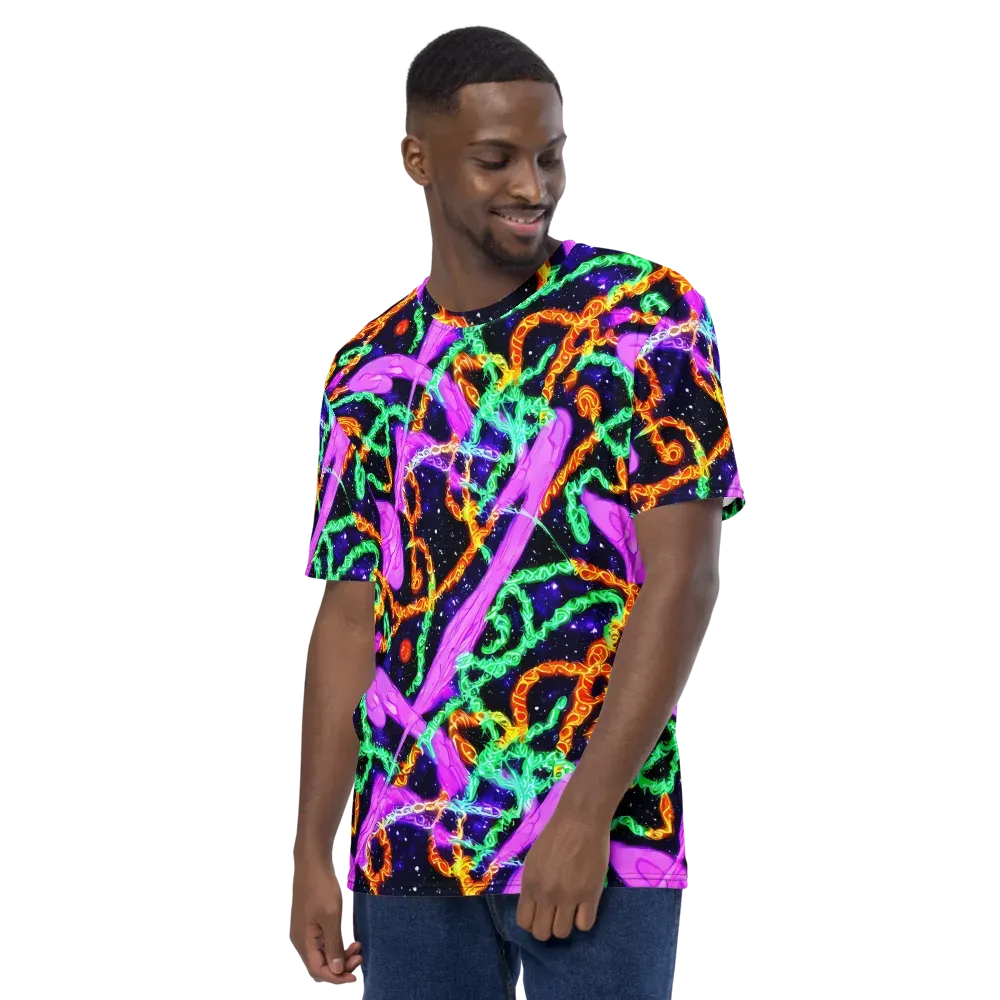 Enckell's Nebula on Men's Crew Neck T-Shirt — Left