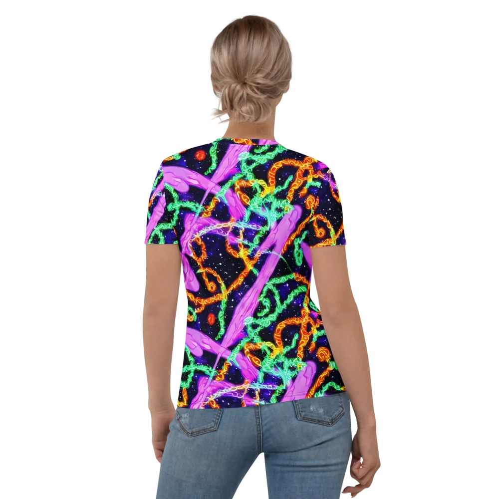 Enckell's Nebula on Women's Crew Neck T-Shirt — Back