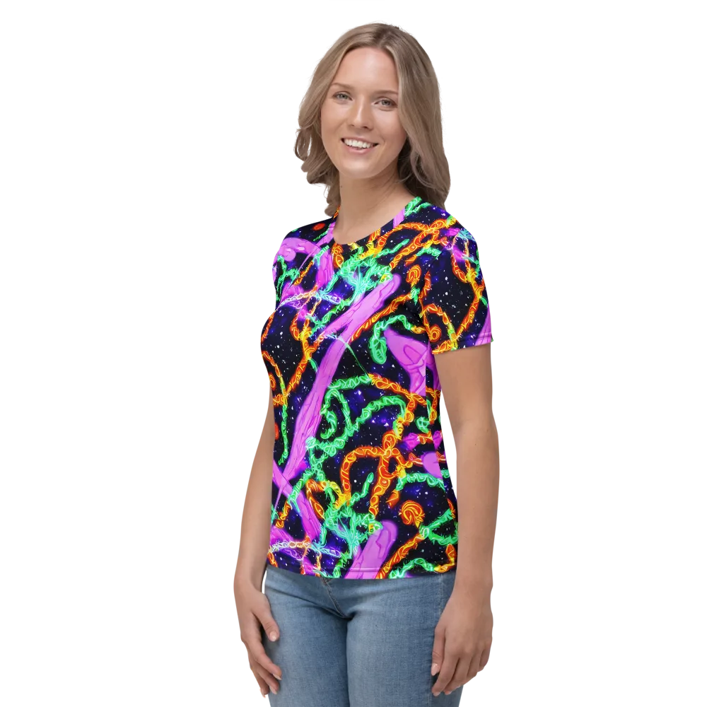 Enckell's Nebula on Women's Crew Neck T-Shirt — Left