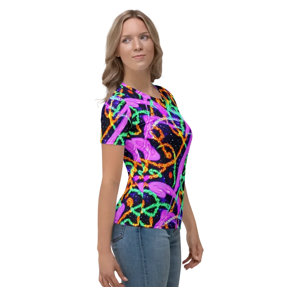 Enckell's Nebula on Women's Crew Neck T-Shirt — Right