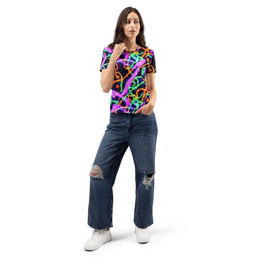 Enckell's Nebula on Women's Crew Neck T-Shirt — Front