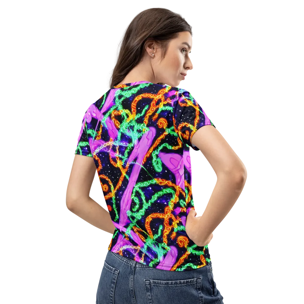 Enckell's Nebula on Women's Crew Neck T-Shirt — Back