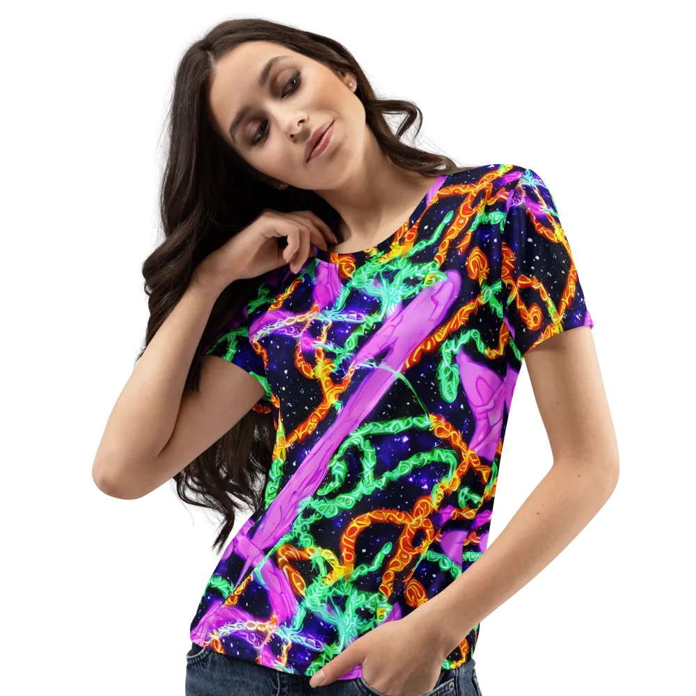 Enckell's Nebula on Women's Crew Neck T-Shirt — Left Front