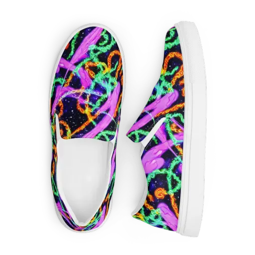 Enckell's Nebula on a Men's Slip-On Canvas Shoes