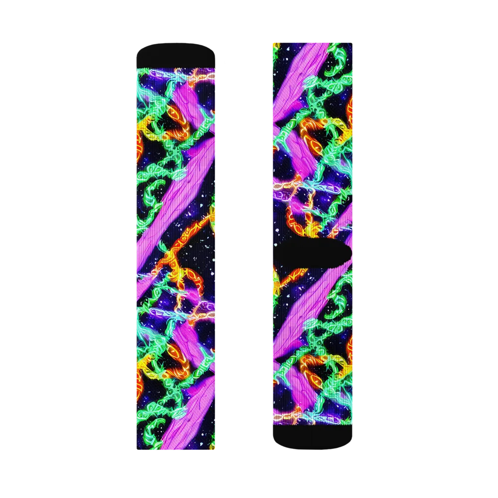 Enckell's Nebula on Socks — Right Sock