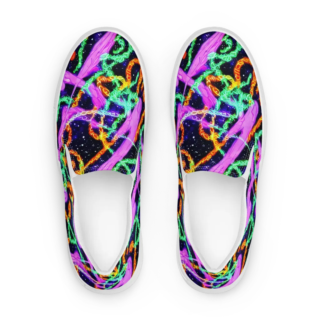 Enckell's Nebula on Women's Slip-On Canvas Shoes — Front