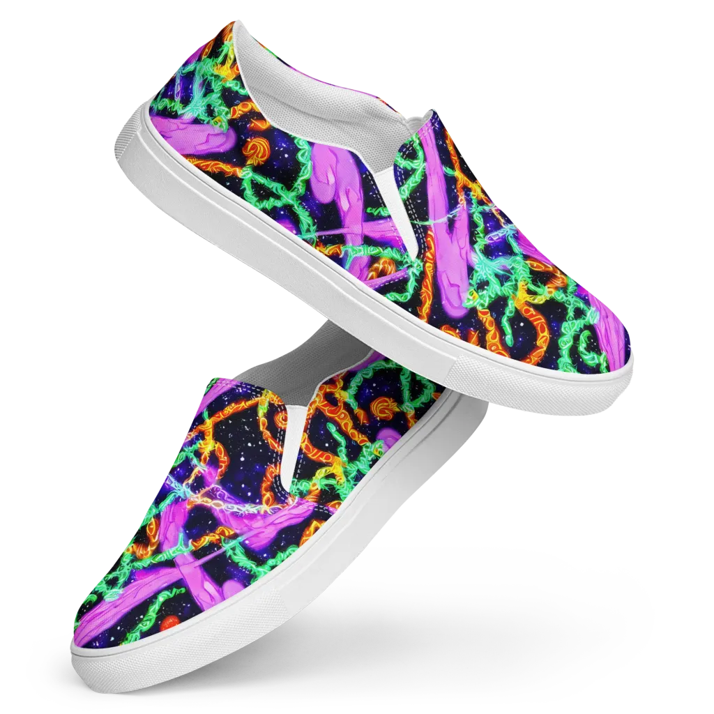 Enckell's Nebula on Women's Slip-On Canvas Shoes — Front