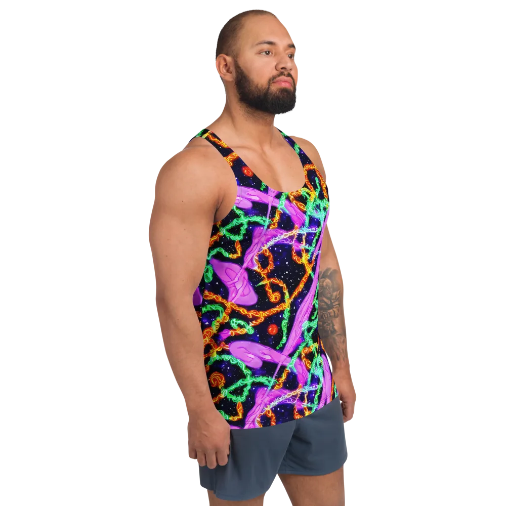 Enckell's Nebula on Men's Tank Top — Right Front