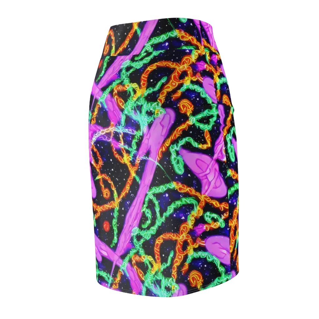 Enckell's Nebula on Pencil Skirt — Back Side
